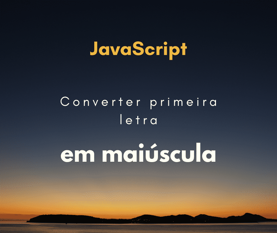 Converter cada primeira letra de cada palavra em maiúscula