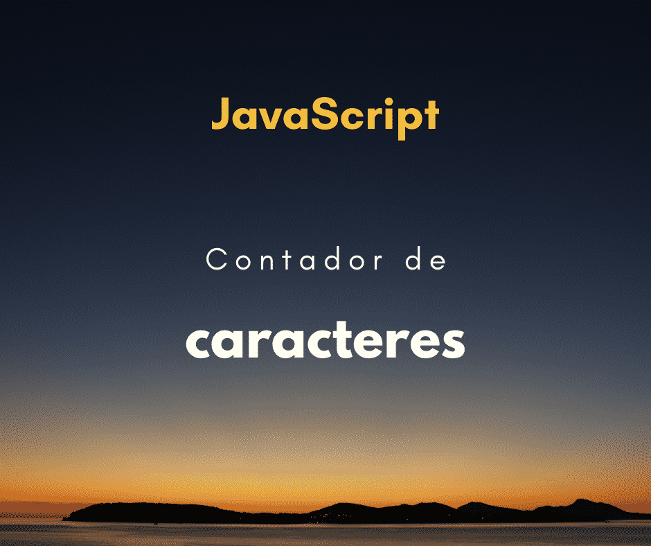 Contador de caracteres em uma textarea com JavaScript