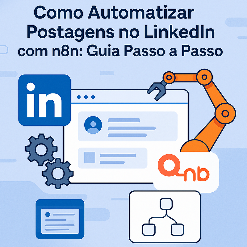 Como Automatizar Postagens no LinkedIn com n8n: Guia Passo a Passo