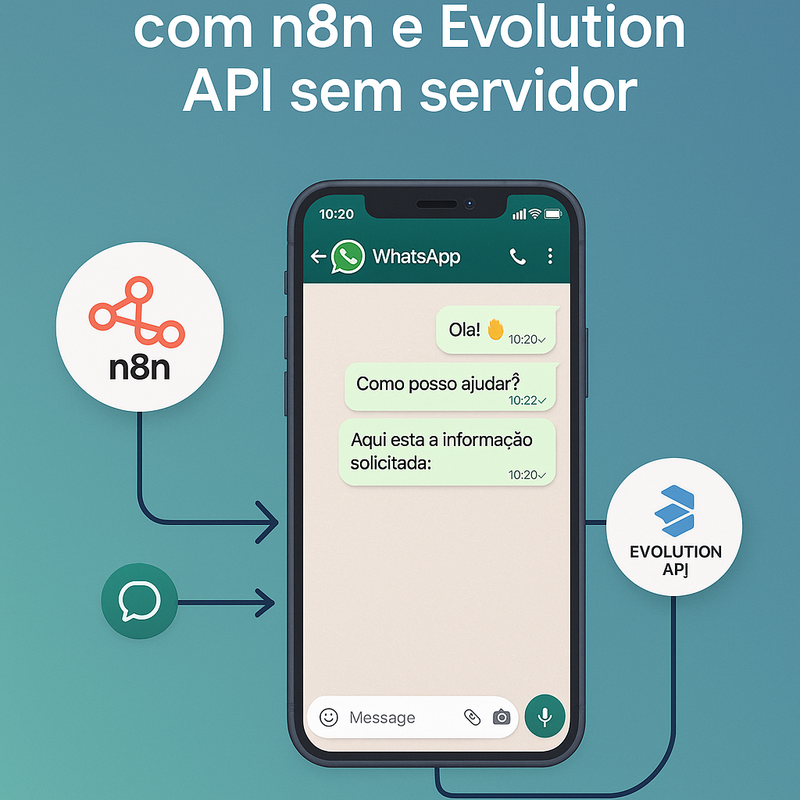 Como automatizar respostas no WhatsApp com n8n e Evolution API sem servidor