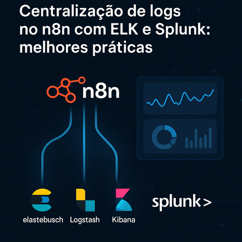 Centralização de logs no n8n com ELK e Splunk: melhores práticas
