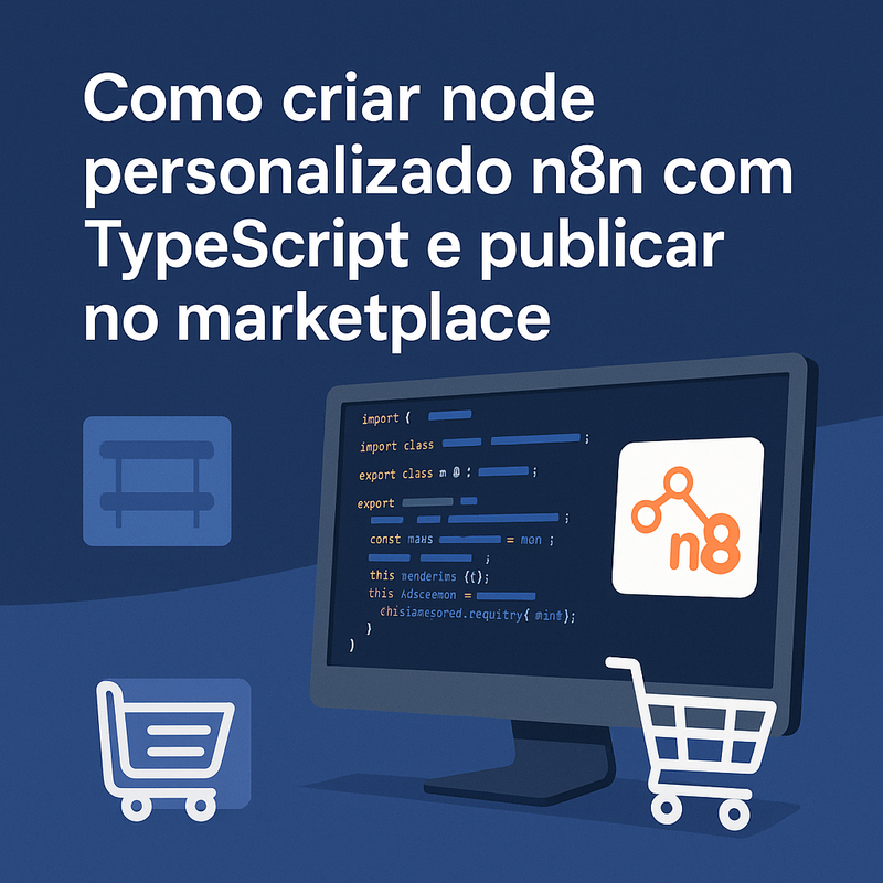 Como criar node personalizado n8n com TypeScript e publicar no marketplace