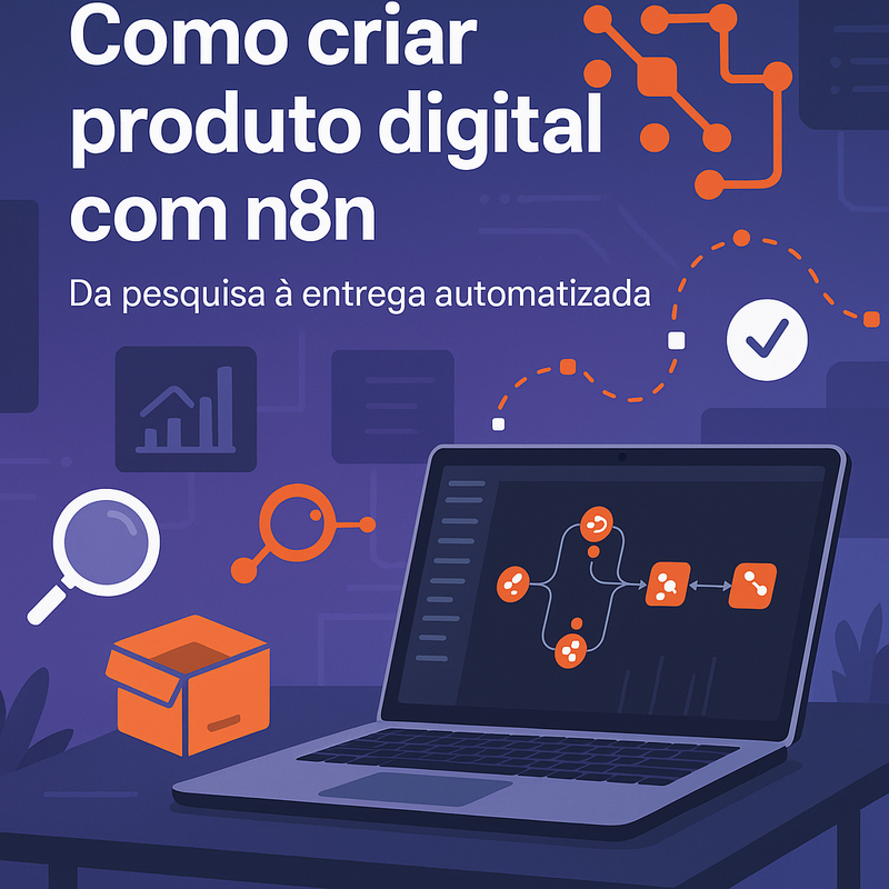 Como criar produto digital com n8n: da pesquisa até a entrega