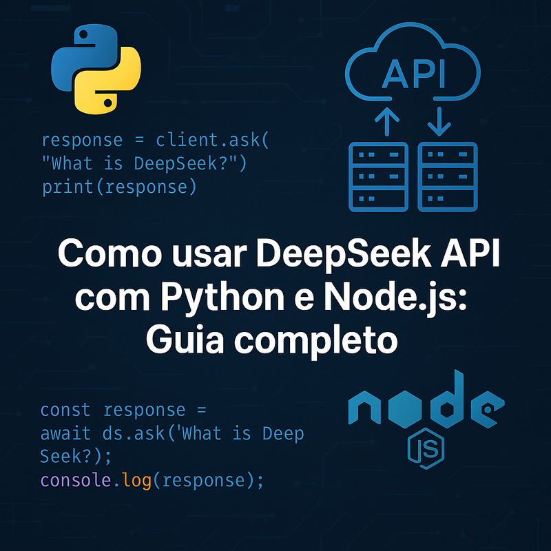 Como usar DeepSeek API com Python e Node.js: Guia completo