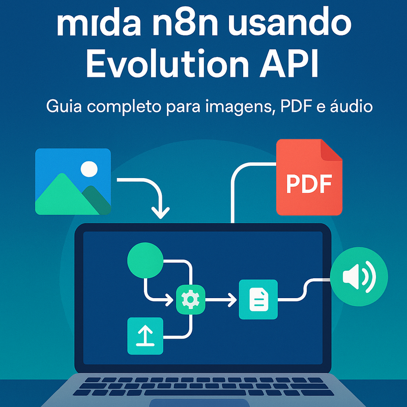 Como enviar mídia pelo n8n usando Evolution API: guia completo
