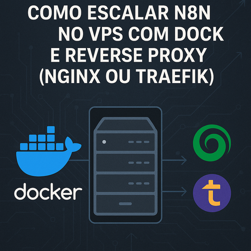 Como escalar n8n no VPS com Docker e reverse proxy (Nginx ou Traefik)