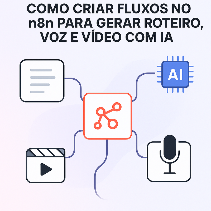 Como Criar Fluxos no n8n para Gerar Roteiro, Voz e Vídeo com IA