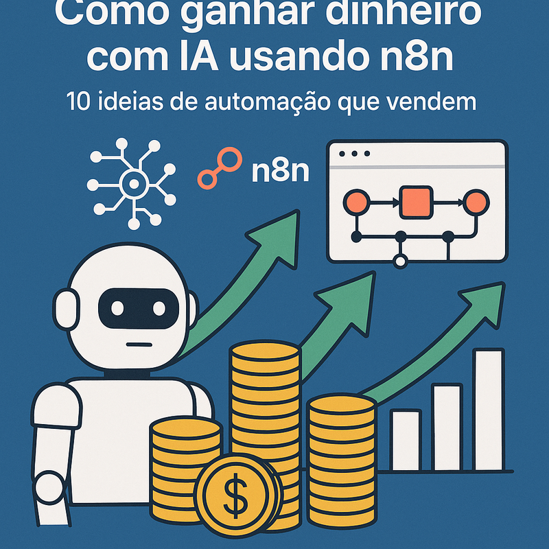 Como ganhar dinheiro com IA usando n8n: 10 ideias de automação que vendem