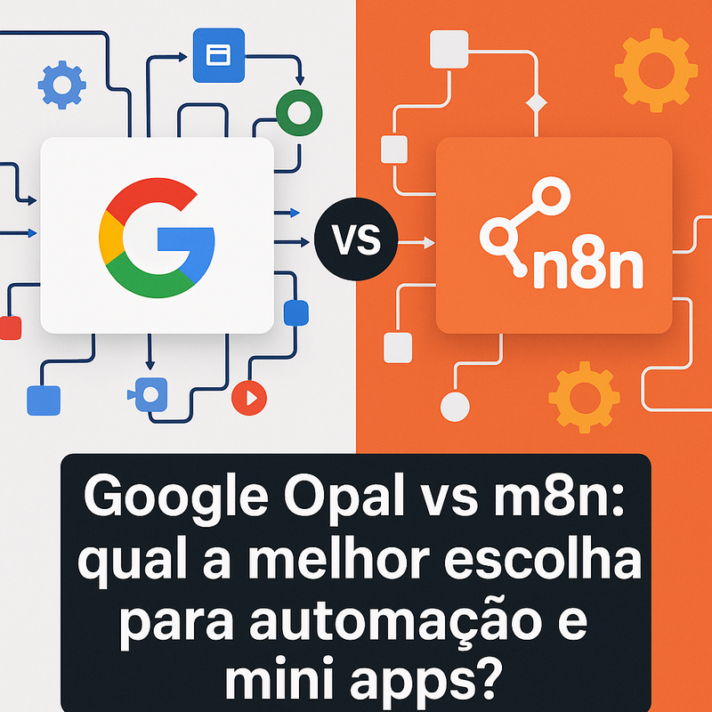 Google Opal vs n8n: qual a melhor escolha para automação e mini apps?
