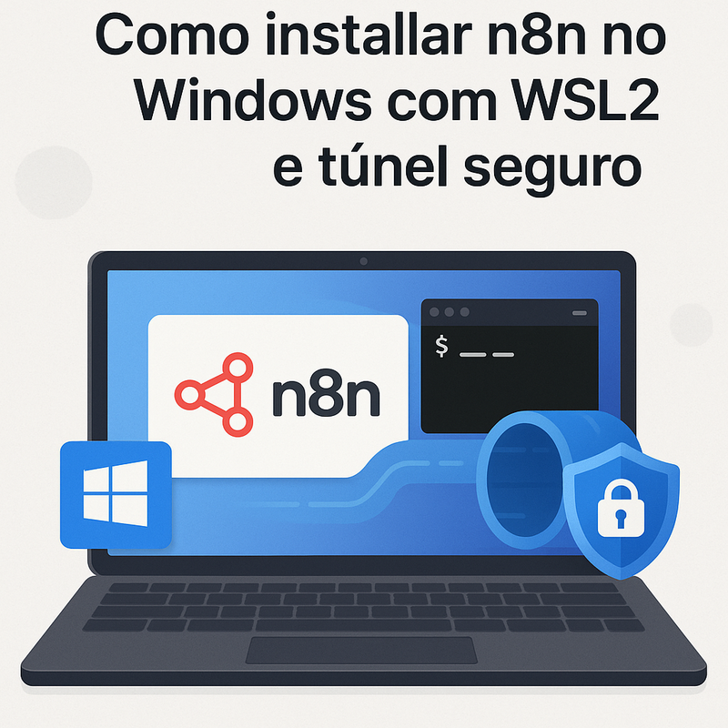 Como instalar n8n no Windows com WSL2 e túnel seguro