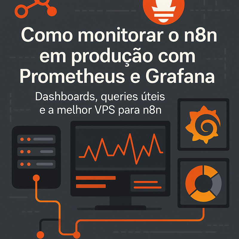 Como monitorar o n8n em produção com Prometheus e Grafana: dashboards e queries úteis