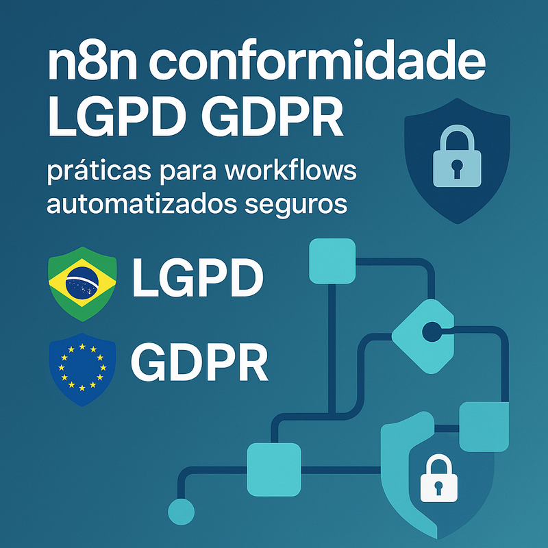 n8n conformidade LGPD GDPR: práticas para workflows automatizados seguros