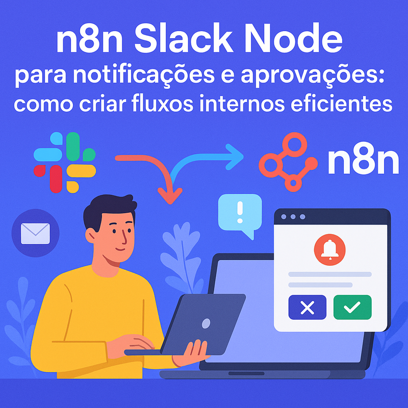 n8n Slack Node para notificações e aprovações: como criar fluxos internos eficientes