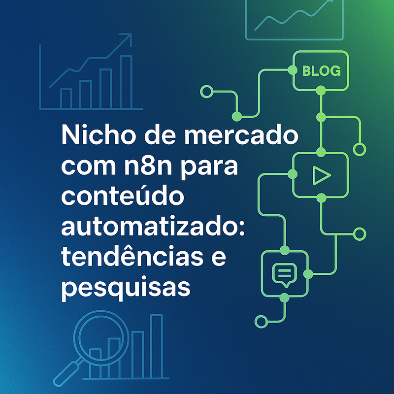 Nicho de mercado com n8n para conteúdo automatizado: tendências e pesquisas