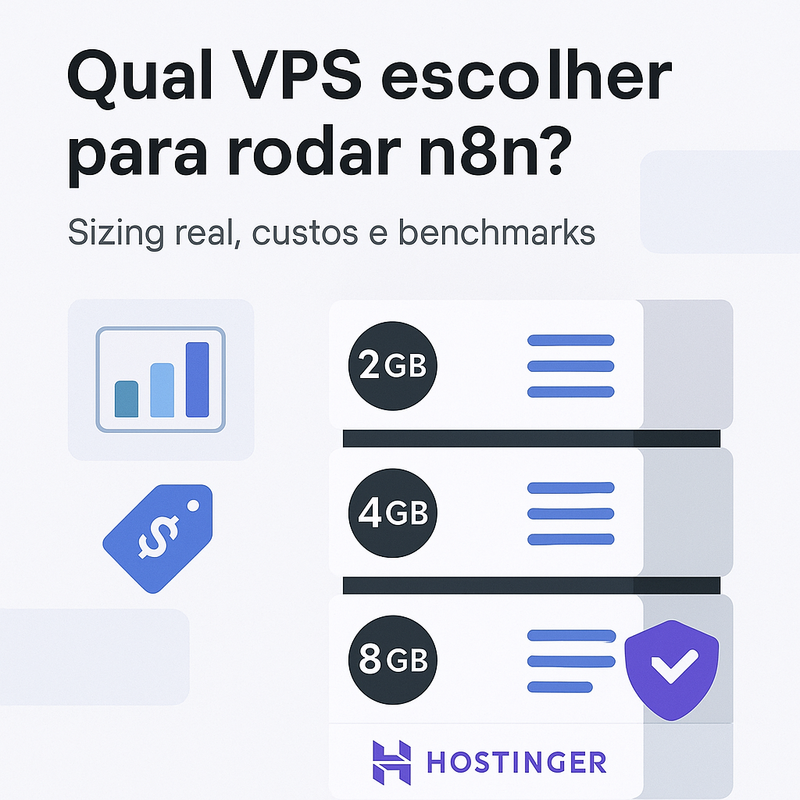 Qual VPS escolher para rodar n8n? Sizing real, custos e benchmarks