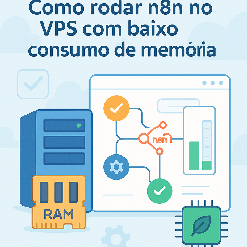 Como rodar n8n no VPS com baixo consumo de memória: Guia prático