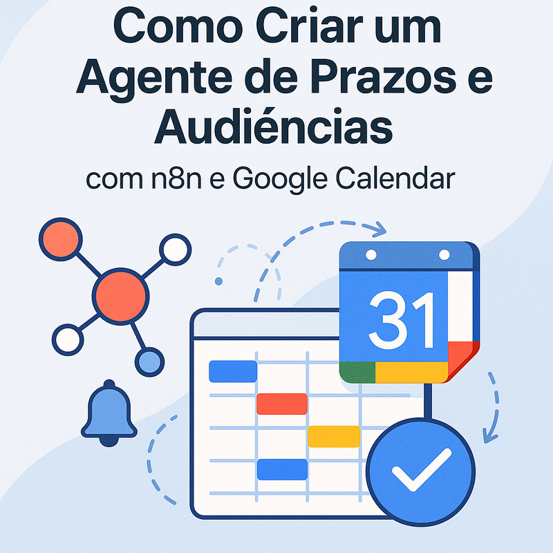 Como Criar um Agente de Prazos e Audiências com n8n e Google Calendar