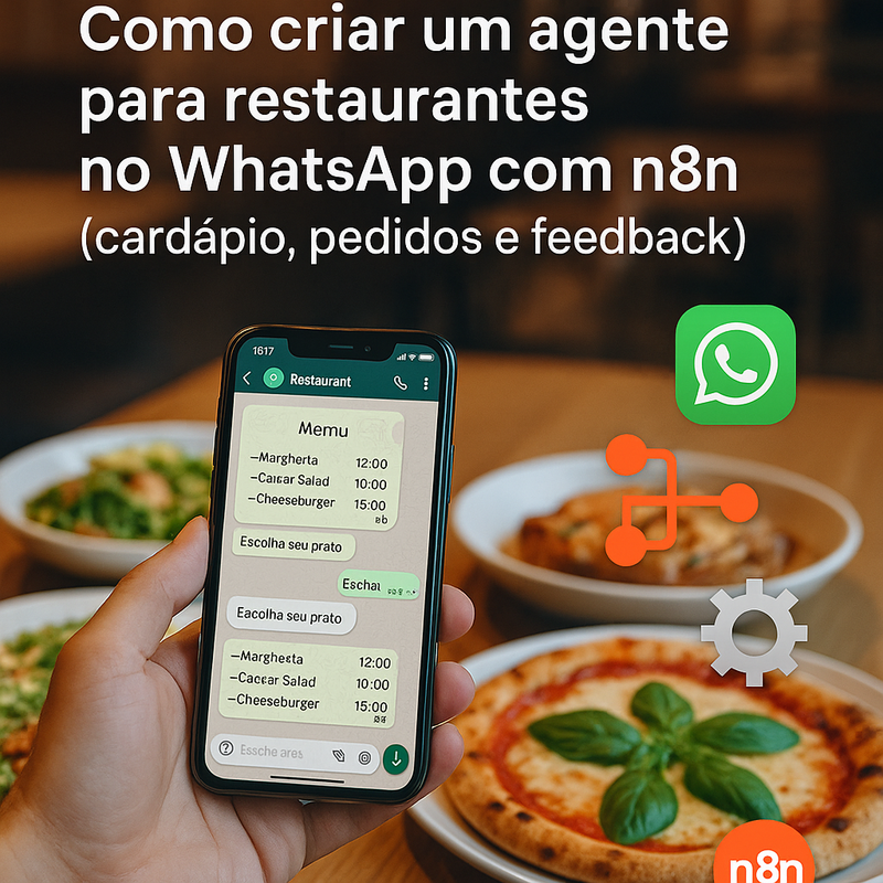 Como criar um agente para restaurantes no WhatsApp com n8n (cardápio, pedidos e feedback)