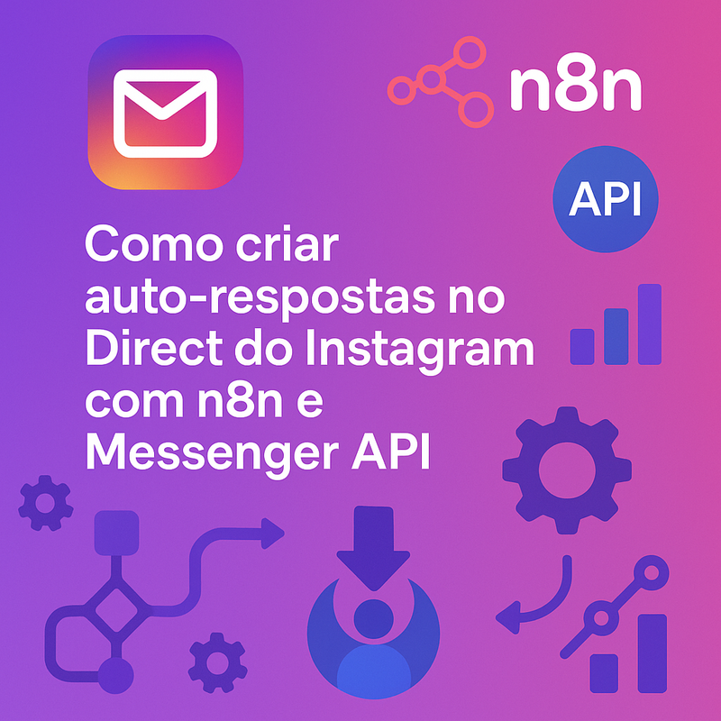 Como criar auto-respostas no Direct do Instagram com n8n e Messenger API para gerar leads e integrar com CRM