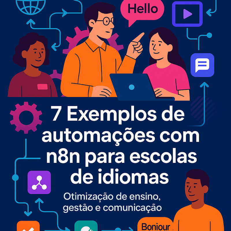7 Exemplos de automações com n8n para escolas de idiomas