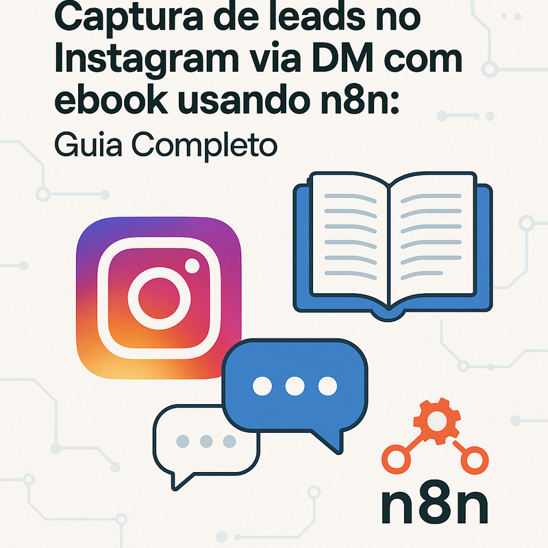 Captura de leads no Instagram via DM com ebook usando n8n: Guia Completo