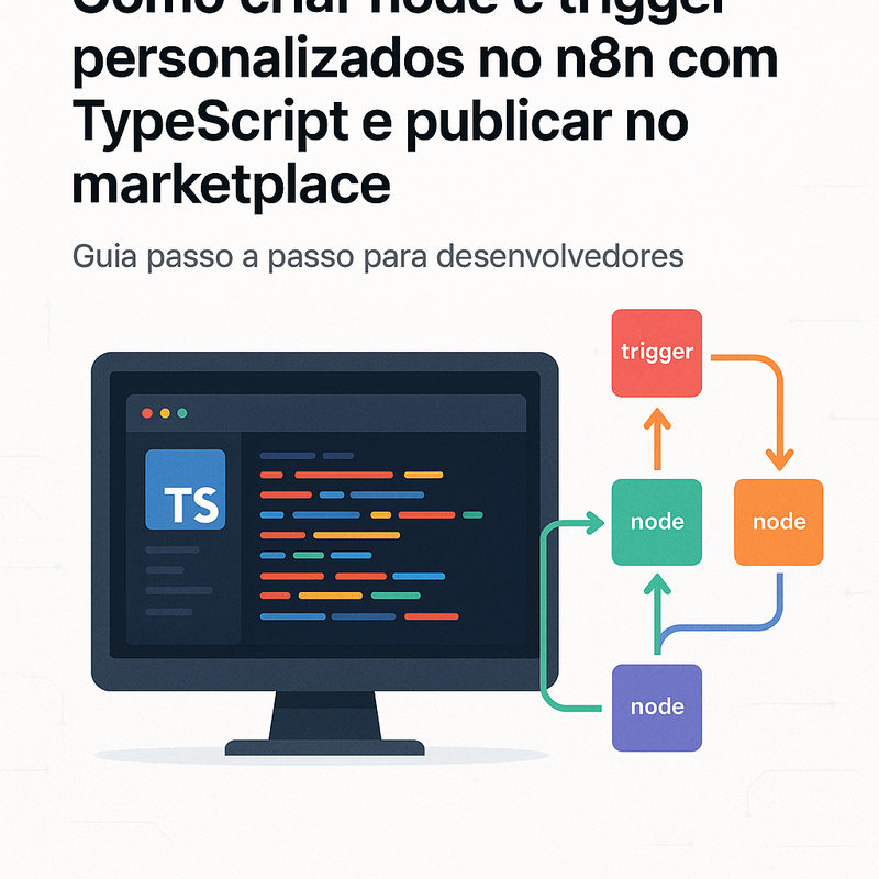 Como criar node e trigger personalizados no n8n com TypeScript e publicar no marketplace