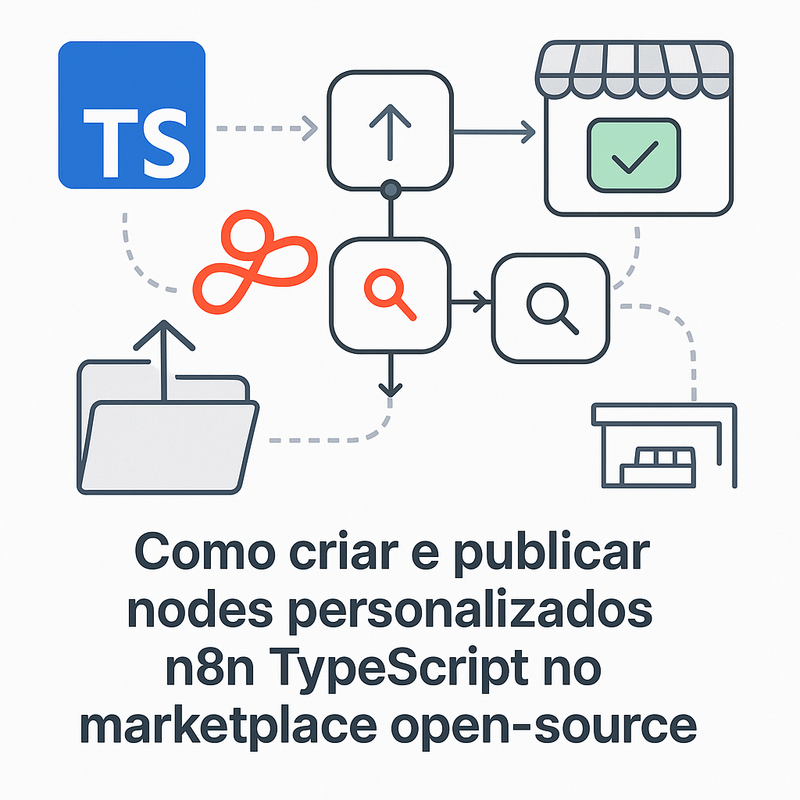 Como criar e publicar nodes personalizados n8n TypeScript no marketplace open-source