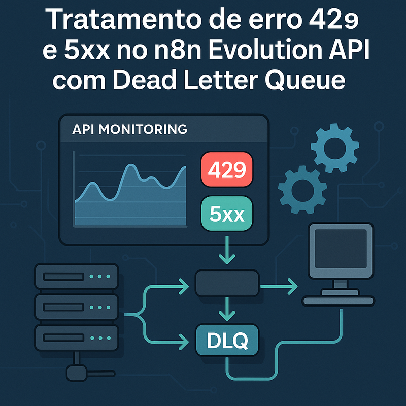 Tratamento de erro 429 e 5xx no n8n Evolution API com Dead Letter Queue