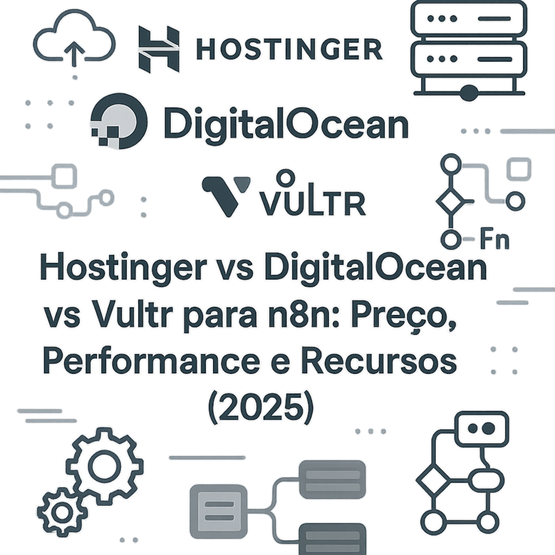 Hostinger vs DigitalOcean vs Vultr para n8n: Preço, Performance e Recursos (2025)