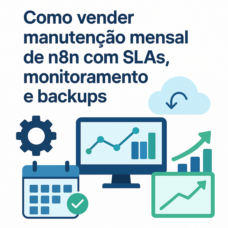 Como vender manutenção mensal de n8n com SLAs, monitoramento e backups