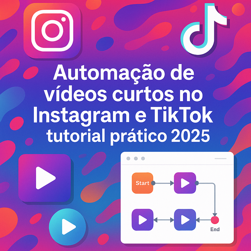 Automação de vídeos curtos no Instagram e TikTok com n8n: tutorial prático 2025