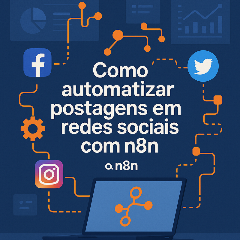 Como automatizar postagens em redes sociais com n8n e monitorar resultados