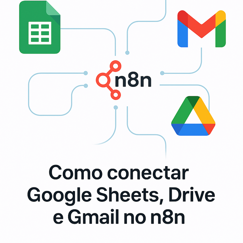 Como conectar Google Sheets, Drive e Gmail no n8n: exemplos e templates 2025