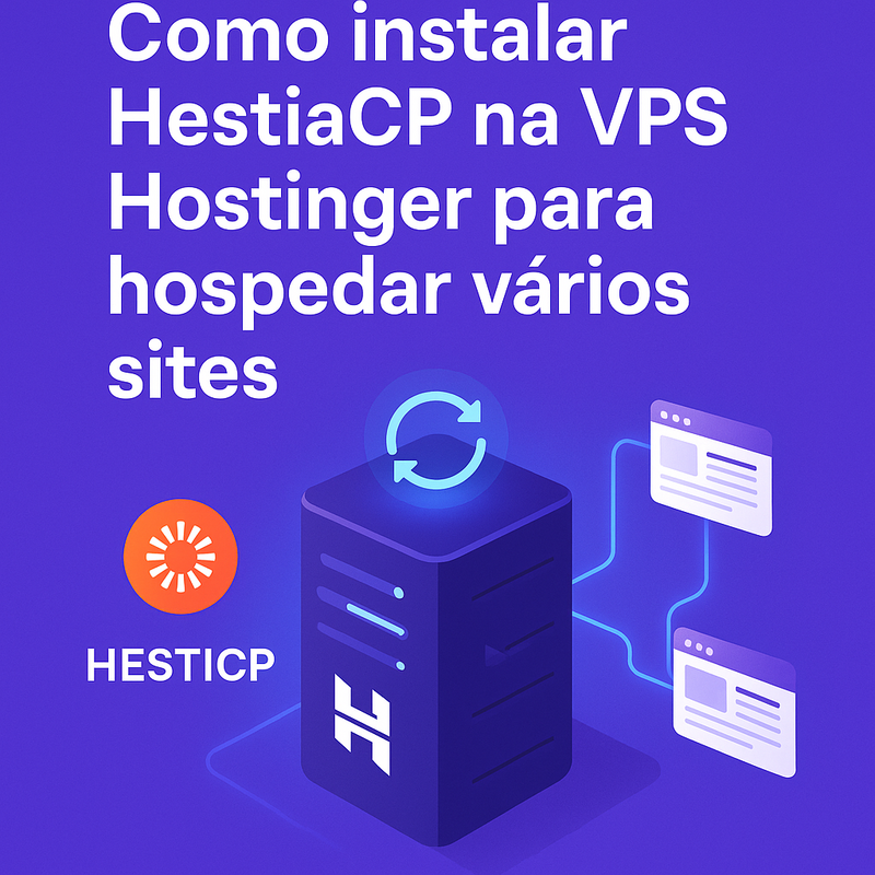 Como instalar HestiaCP na VPS Hostinger para hospedar vários sites