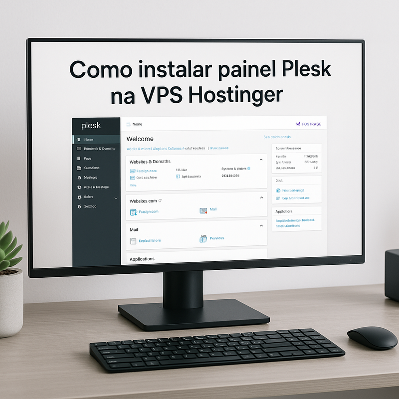 Como instalar painel Plesk na VPS Hostinger e gerenciar sites de forma visual
