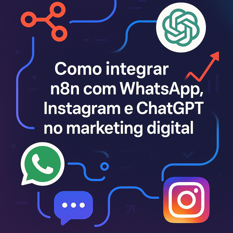 Como integrar n8n com WhatsApp, Instagram e ChatGPT no marketing digital