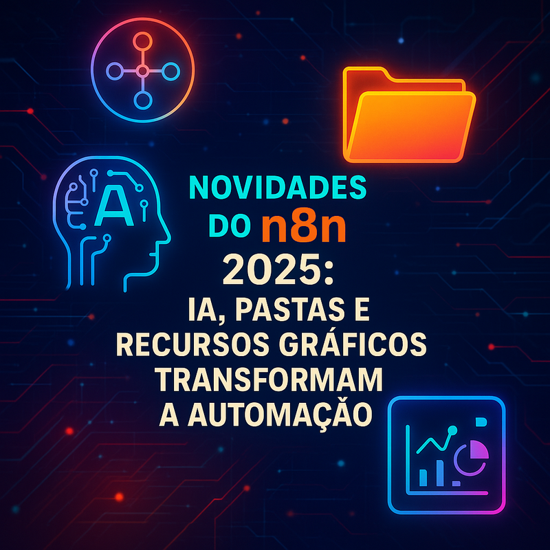 Novidades do n8n 2025: IA, Pastas e Recursos Gráficos Transformam a Automação