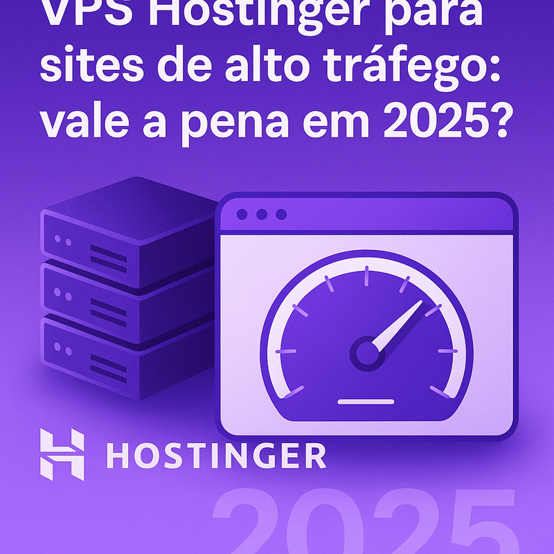 VPS Hostinger para sites de alto tráfego: vale a pena em 2025?