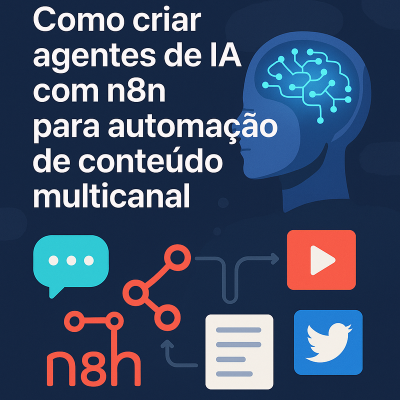 Como criar agentes de IA com n8n para automação de conteúdo multicanal