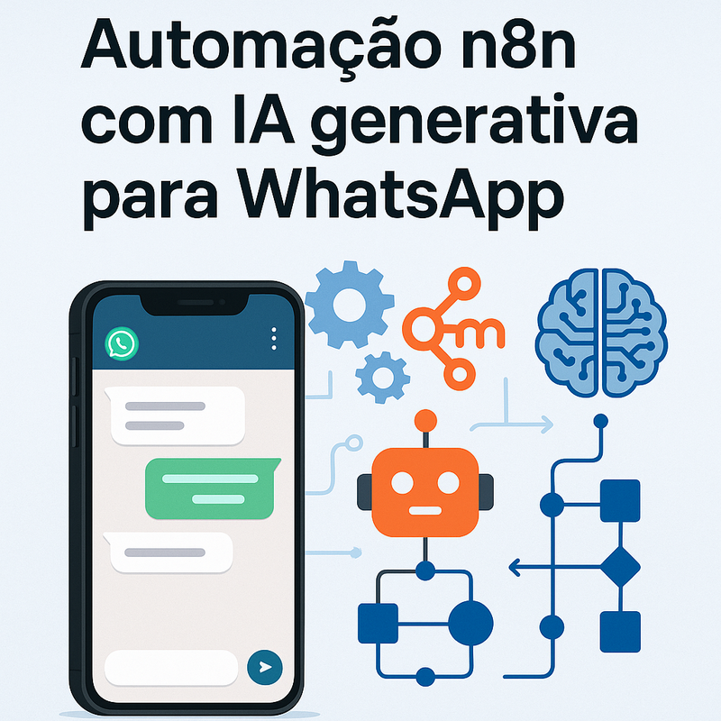 Como criar automação n8n com IA generativa para WhatsApp: exemplos práticos