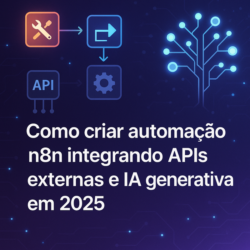 Como criar automação n8n integrando APIs externas e IA generativa em 2025