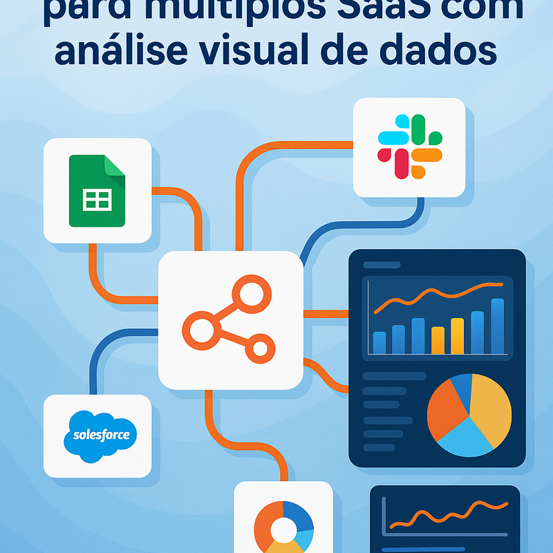 Automação preditiva no n8n para múltiplos SaaS com análise visual de dados