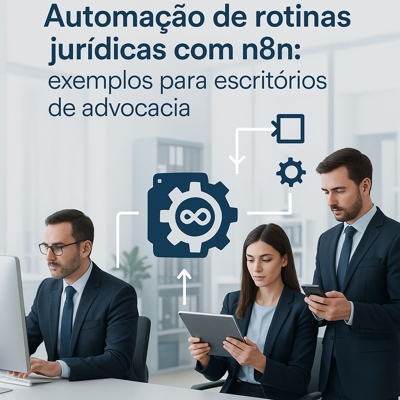 Automação de rotinas jurídicas com n8n: exemplos para escritórios de advocacia