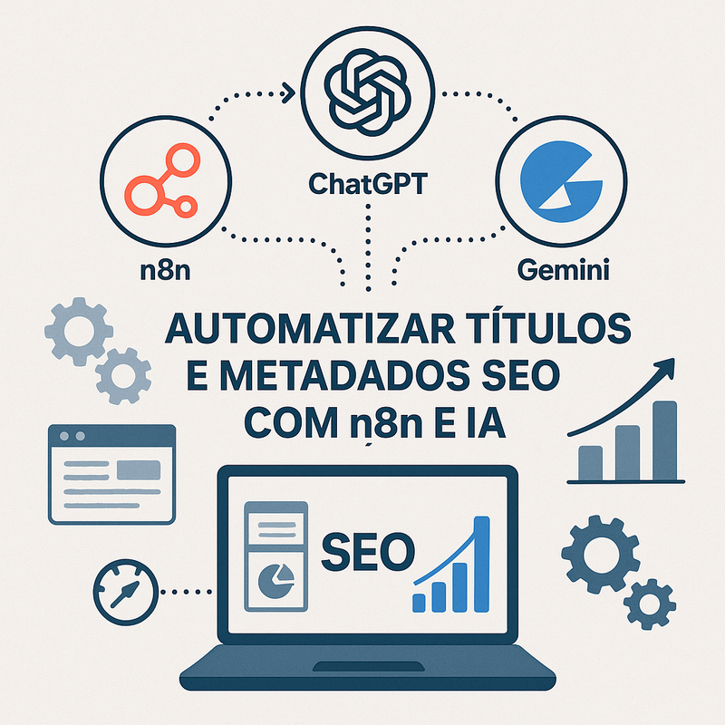 Como Automatizar Títulos e Metadados SEO com n8n e IA (ChatGPT, Gemini)