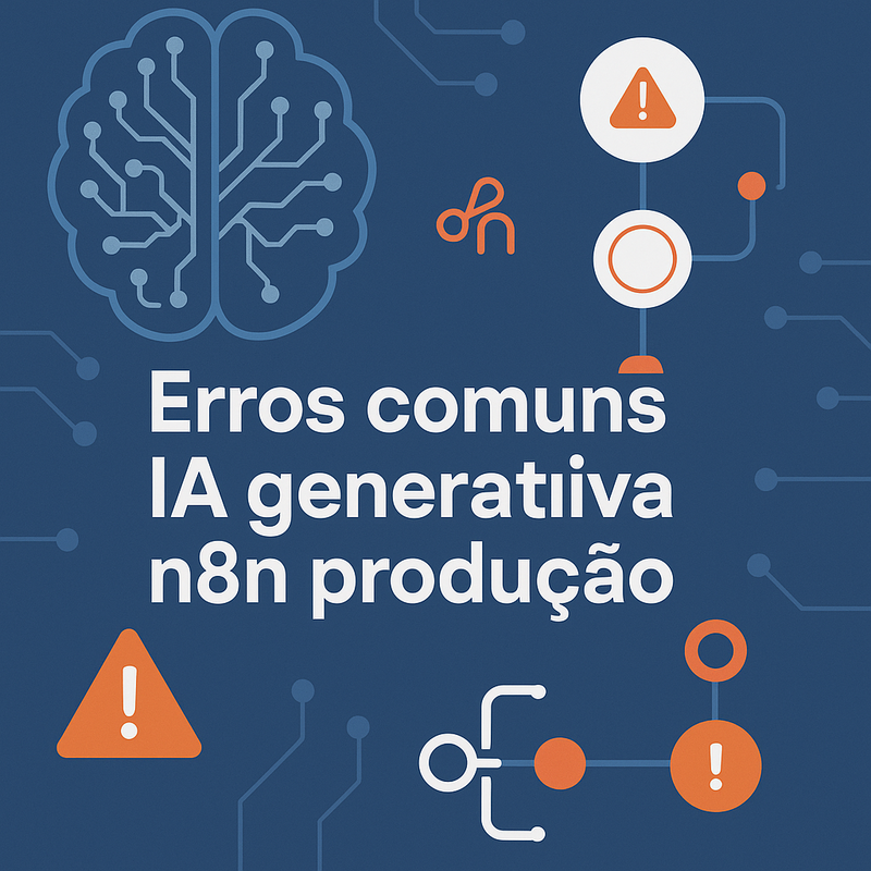 Erros comuns ao implementar IA generativa no n8n e como corrigir seus fluxos em produção