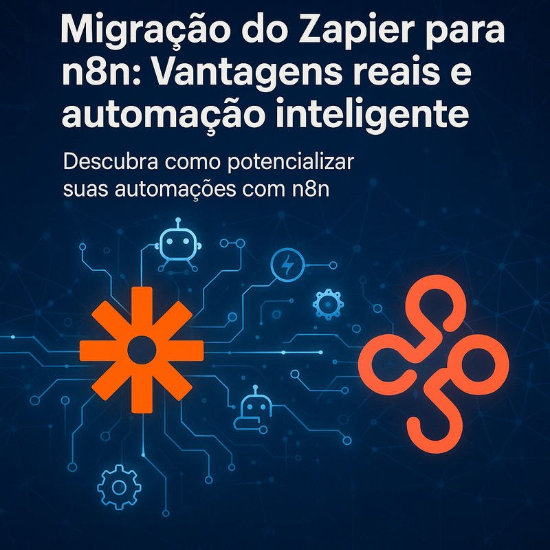 Migração do Zapier para n8n: vantagens reais e automação inteligente em 2025