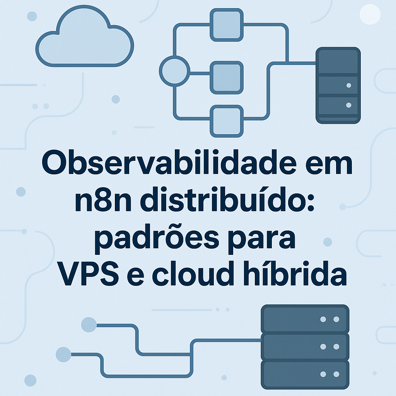 Observabilidade em n8n distribuído: padrões para VPS e cloud híbrida