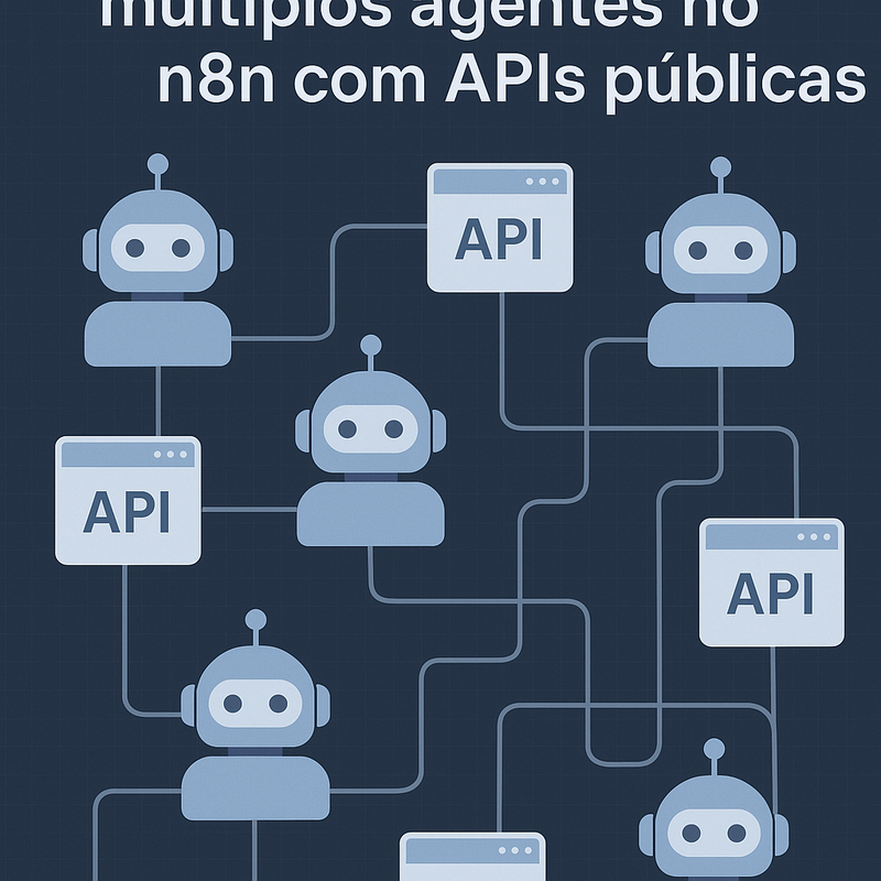 Como orquestrar múltiplos agentes inteligentes no n8n com APIs públicas: passo a passo completo