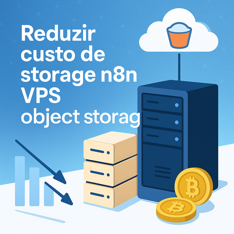 Como reduzir custo de storage no n8n em VPS usando discos externos e object storage
